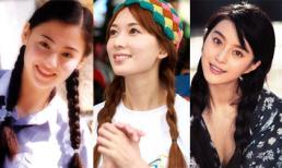 Sao Hoa ngữ đẹp giản dị với tóc tết