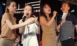 Học trò Hà Hồ và Mr.Đàm hăng say tập luyện ca khúc sing-off