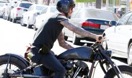 Beckham bụi bặm trên mô tô hàng khủng