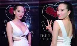 Chung Thục Quyện diện váy xẻ ngực táo bạo