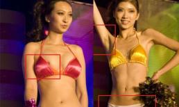 Thí sinh dự thi Hoa hậu lộ vùng "rậm rạp" ngay trên sàn diễn