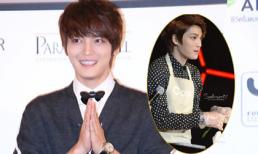 Kim Jae Joong mặc tạp dề, "xắn tay" làm kimbab cho fans