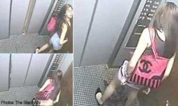 Thiếu nữ vô duyên “giải quyết nỗi buồn” ngay trong thang máy
