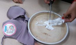 Áo ngực chứa dung dịch lạ xuất hiện ở HN