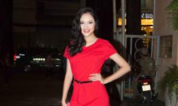 Á hậu Hoàng Anh xinh đẹp bất ngờ đi xem The Voice
