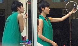 Bắt gặp Xuân Lan make-up, chụp hình "tự sướng" tại tiệm làm tóc