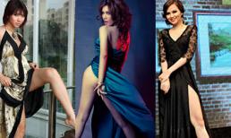 Những tạo dáng khoe chân "trái khoáy" của mỹ nhân Việt 
