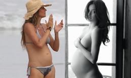 Khi sao đẹp và gợi cảm với bụng bầu