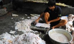 Hãi hùng bóng bì làm từ bì lợn thối