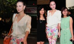 Bắt gặp Dương Yến Ngọc trẻ trung đi ăn tối