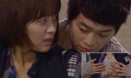 Kim Jea Won lại vô tư "động chạm" vòng 1 người đẹp