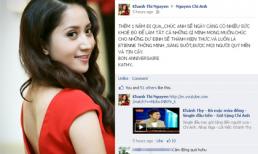 Khánh Thy mừng sinh nhật Chí Anh bằng clip cảm động