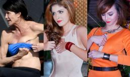 Ngượng 'chín mặt' khi sao vô tư 'chỉnh đốn' vòng một