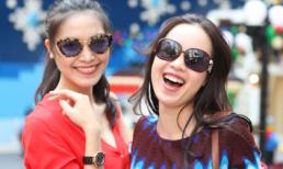 Thùy Dung, Ngọc Oanh rạng ngời giữa phố Hồng Kông