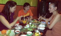 Bắt gặp 3 người đẹp “bù khú” ăn uống sau show Wanbi Tuấn Anh