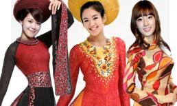 Ngắm trước SNSD thướt tha, kiều diễm trong tà áo dài Việt