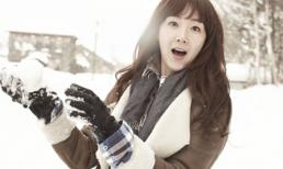 Ngắm Choi Ji Woo rạng rỡ trong tuyết