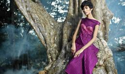 Ngắm Hoàng Thùy đẹp liêu trai cùng sắc tím