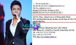 Ồn ào quanh việc BTC BHYT hủy hơn 10 ngàn tin nhắn bình chọn của ca sĩ Dương Quốc Hưng