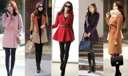Những mẫu áo dạ đang được ưa thích mùa đông này