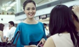 Á hậu Hoàng Anh tươi tắn lên đường dự thi Miss Earth