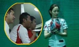 Kim Tae Hee tươi rói trong vai trò người đẹp ném bóng