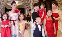 Mai Thu Huyền, Mỹ Lệ "khoe" dáng nổi bật bên các nhóc tì