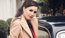 Á hậu Ngọc Oanh hóa quý cô thanh lịch bên xế cổ