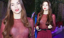 Hồ Ngọc Hà gây chú ý với áo xuyên thấu... nội y