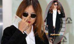 Lee Hyori đầu bù tóc rối đi bầu cử Tổng Thống