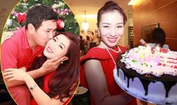 Quý bà Thu Hương mặn nồng mừng sinh nhật chồng