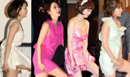 Mỹ nhân Hàn "khốn đốn" vì váy hở trên, lộ dưới