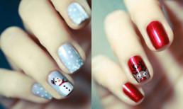 Móng tay lung linh cho dịp Giáng sinh