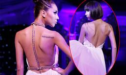 Minh Triệu lộ hình xăm độc, đọ lưng trần cùng Ngọc Quyên