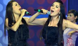 Mỹ Lệ 'ngoác miệng' hết cỡ trong chung kết "Én vàng 2012"