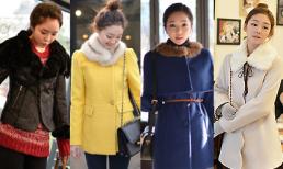 Áo khoác cổ lông vừa sang trọng vừa trẻ trung cho bạn gái