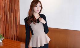 Cách kết hợp đẹp che bụng béo sau Tết