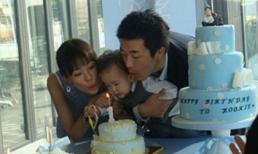 Gia đình Kwon Sang Woo và Son Tae Young ấm cúng trong ngày sinh nhật con