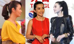 Sao Hoa ngữ đẹp với tóc đuôi ngựa