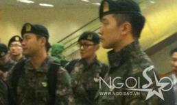 Video: Bi Rain với quân phục nghiêm trang tại sân bay Việt Nam