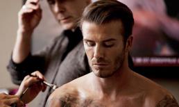 Phía sau camera với David Beckham