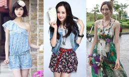 Gợi ý mặc đẹp với họa tiết hoa nữ tính như sao