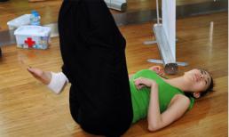 Minh Hằng dính chấn thương trên sàn tập