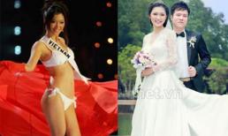 Hoa hậu Hoàn Vũ Việt Nam Phạm Thu Hằng lên xe hoa