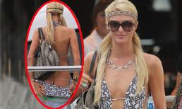 Paris Hilton ngang nhiên 'chỉnh đốn' bikini trước camera