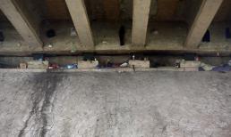 Sửng sốt 'căn nhà' dưới khe cầu Thăng Long