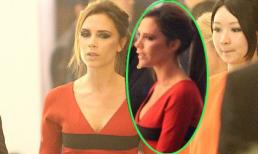 Victoria lộ ngực phẳng và cổ xương xẩu