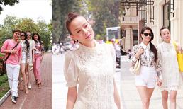 Dương Yến Ngọc và Trang Trần “tung tăng” dạo phố khoe chân thon