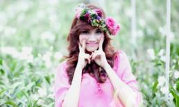 Trang Nhung rạng rỡ với váy hồng