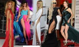 Những chiếc váy xẻ 'hiểm ác' của Sao